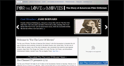 Desktop Screenshot of fortheloveofmovies.net